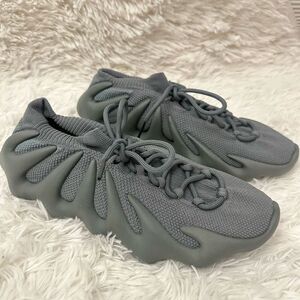 Adidas Gray Athletic Shoes with Futuristic Design